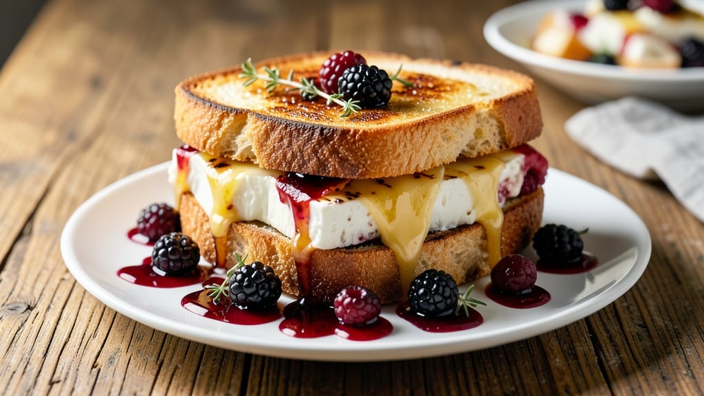 Balsamic Blackberry Bliss Grilled Cheese Recipe: Tart-Sweet Jam Swirls Between Crispy Crusts