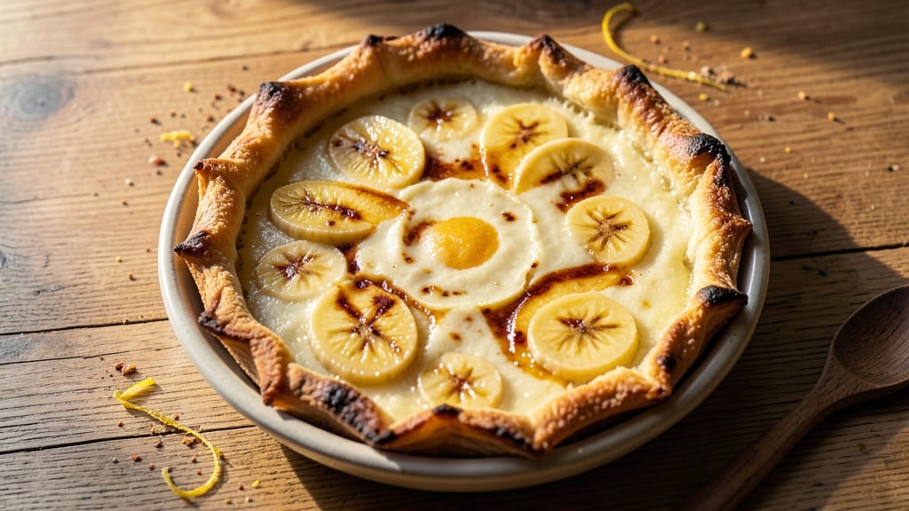 Banana Cheese Pie Recipe Bern's: Triple-Layered Crunch With Warm Cheddar Rivers