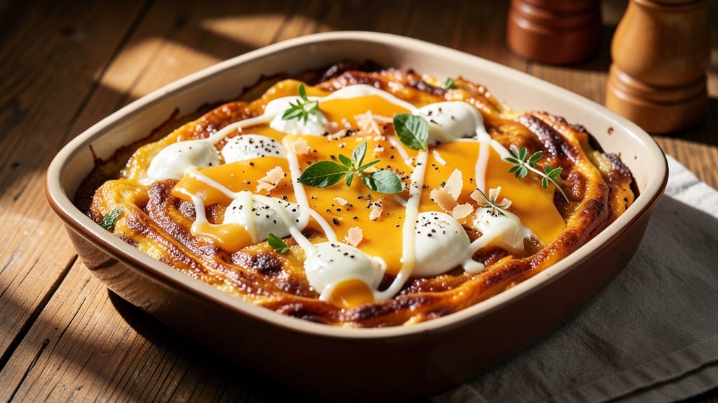 Baked Cheese Polenta Recipe: Golden Crust, Silky Pull-Apart Magic