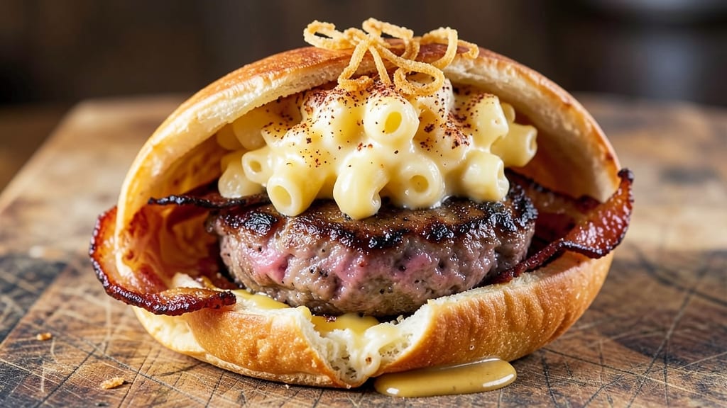 Bacon Mac and Cheese Burger Wrap Recipe: Crispy-Bacon Wrapped Comfort in 10 Minutes
