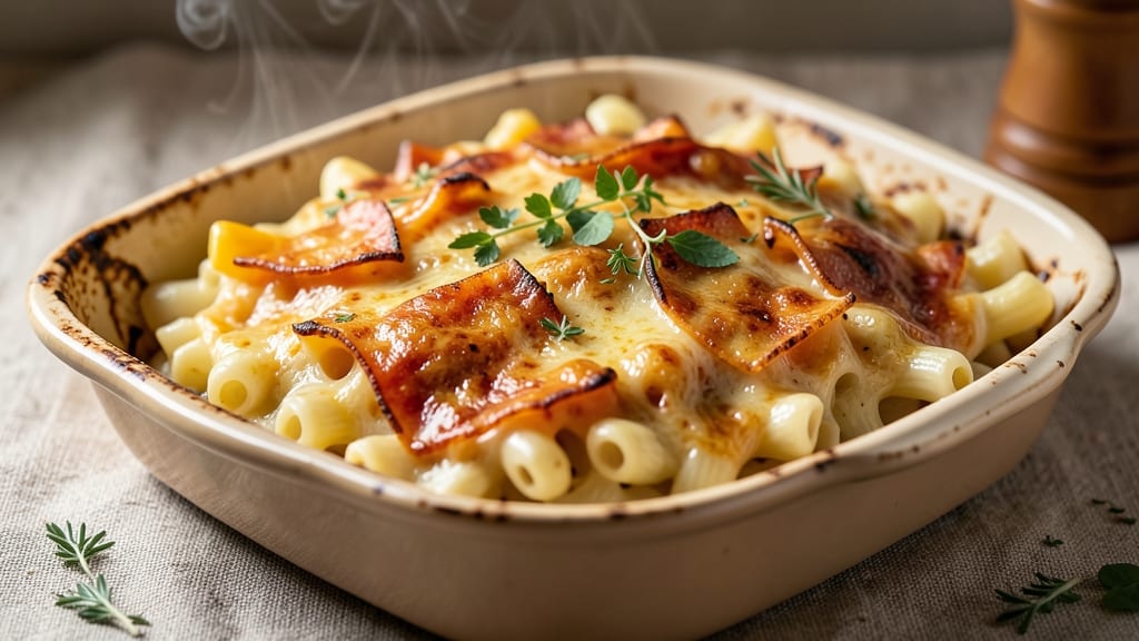 Baked Mac and Cheese Recipe with American Cheese: Crispy Top, Stretchy Pull-Apart Magic