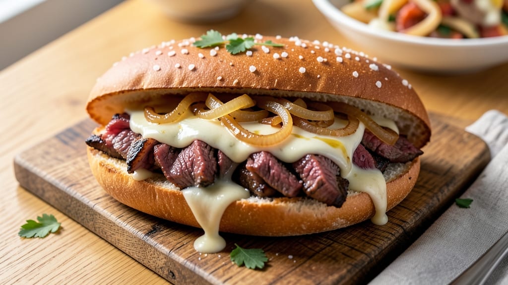 Authentic Philly Cheesesteak Recipe Cheese Whiz: Charred Beef and Whiz-Melted Crunch in 15 Minutes