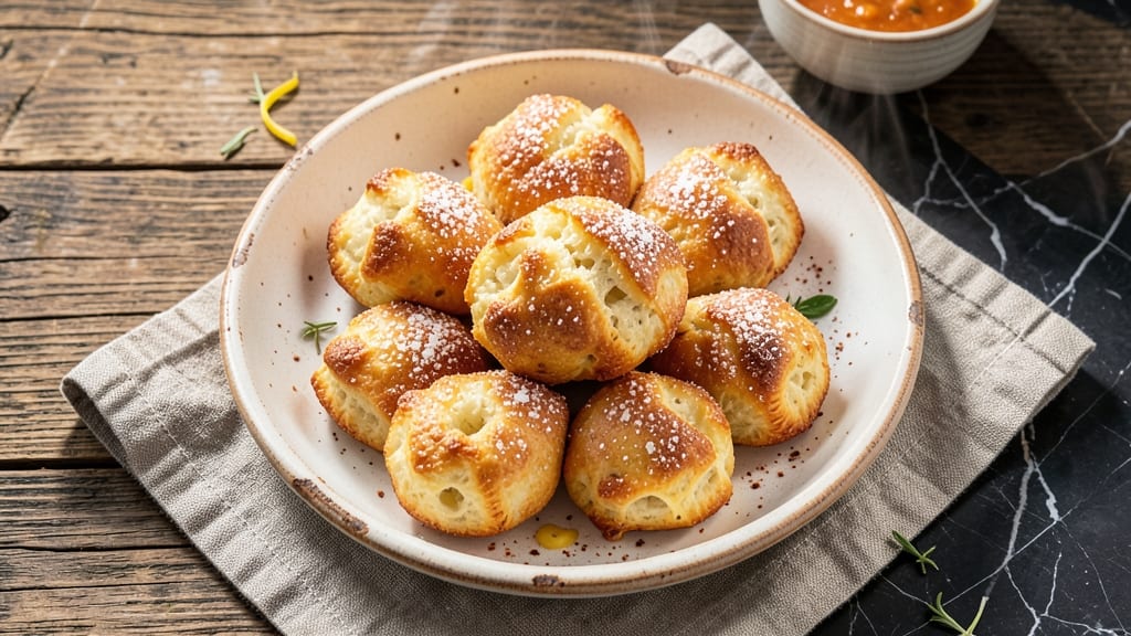 Baked Cheese Puffs Recipe: Air-Puffed Lightness With Crispy Shells