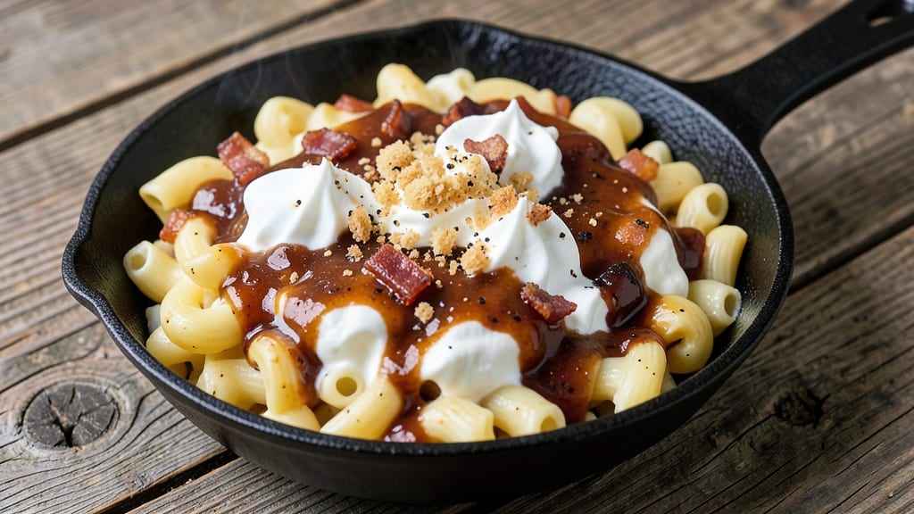 Bark Barbecue Mac and Cheese Recipe: Smoky BBQ Crust Over Ultra-Creamy Pull-Apart Cheese