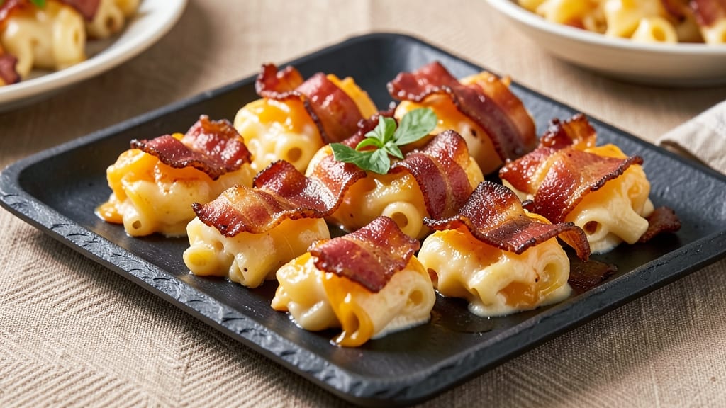 Bacon Mac N Cheese Bites Recipe: Crispy-Crusted Bites With Gooey Pull-Apart Cheddar