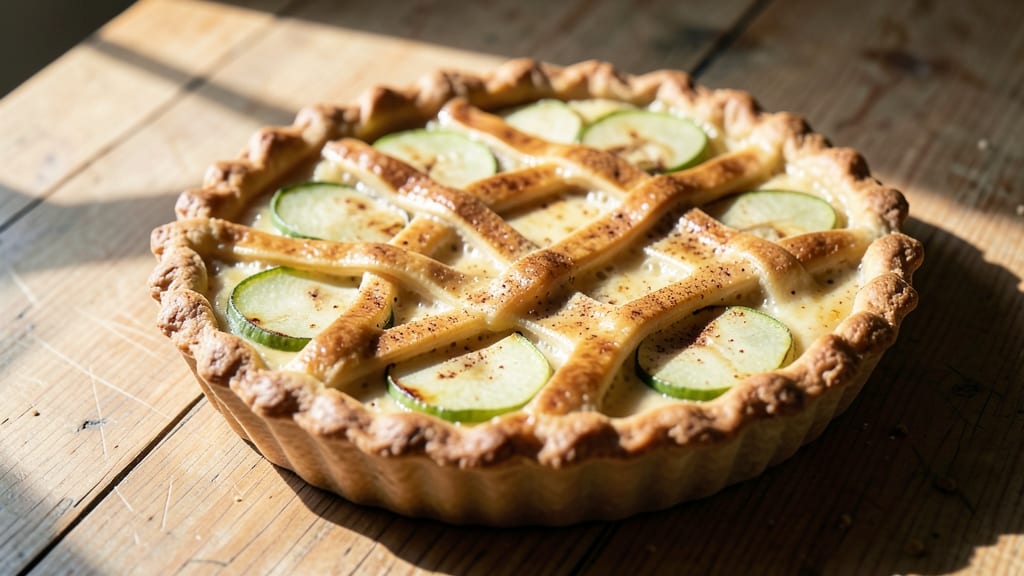 Apple Cheese Tart Recipe: Spiced Apple Filling Over Buttery Crust