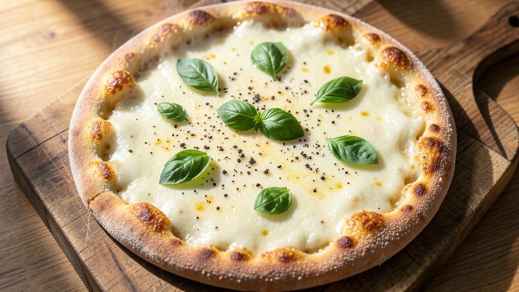 Alfredo Cheese Pizza Recipe: Crispy Crust, Gooey Fettuccine Magic