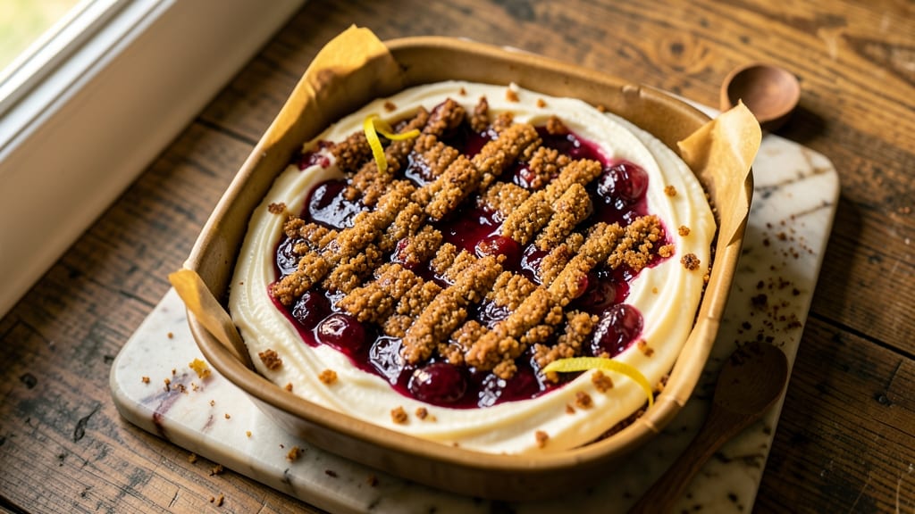 9x13 Cherry Delight Recipe: Graham-Cracker Crust With Cream Cheese Swirls