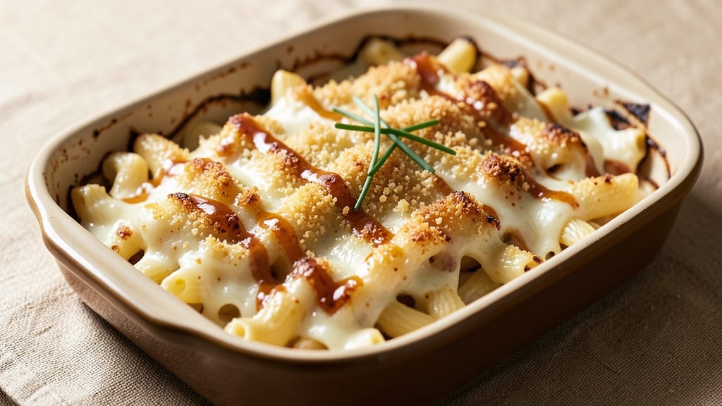 Baked Mac and Cheese Recipe with Crunchy Top: Triple-Layered Crispy-Creamy Masterpiece