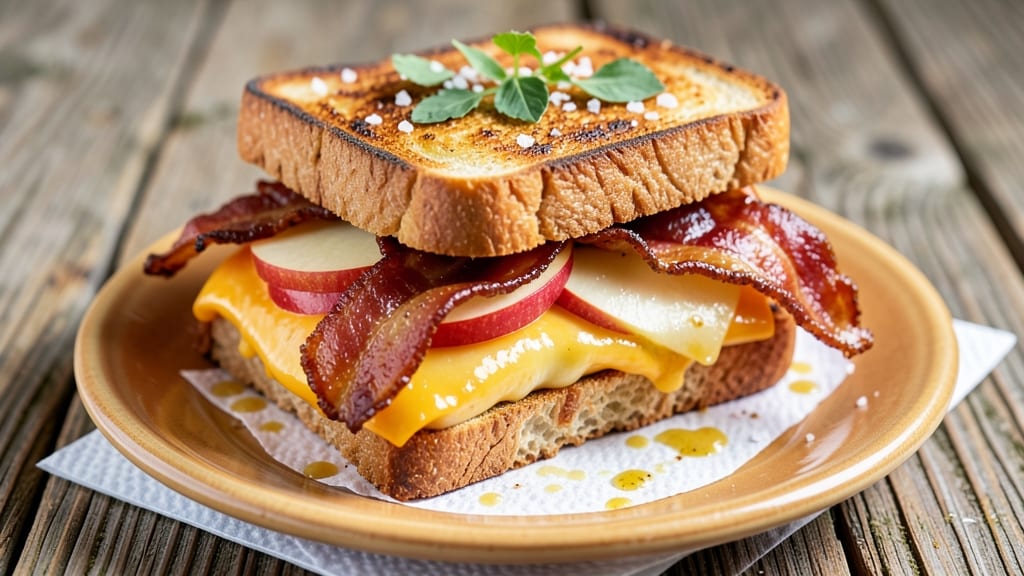 Apple Bacon Grilled Cheese Recipe: Sweet-Savory Crunch in 10 Minutes