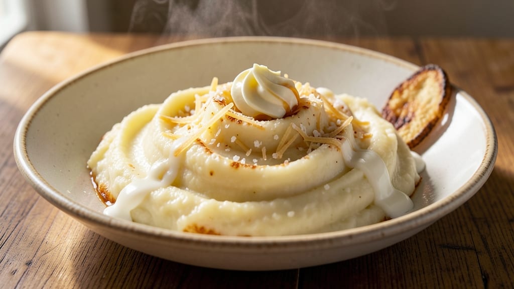Asiago Cheese Mashed Potatoes Recipe: Golden Crisp Top, Nutty Pull-Apart Magic