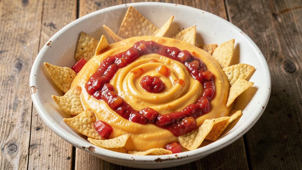 Auntie Anne's Hot Salsa Cheese Dip Recipe: Crispy Tortilla Top, Spicy Kick