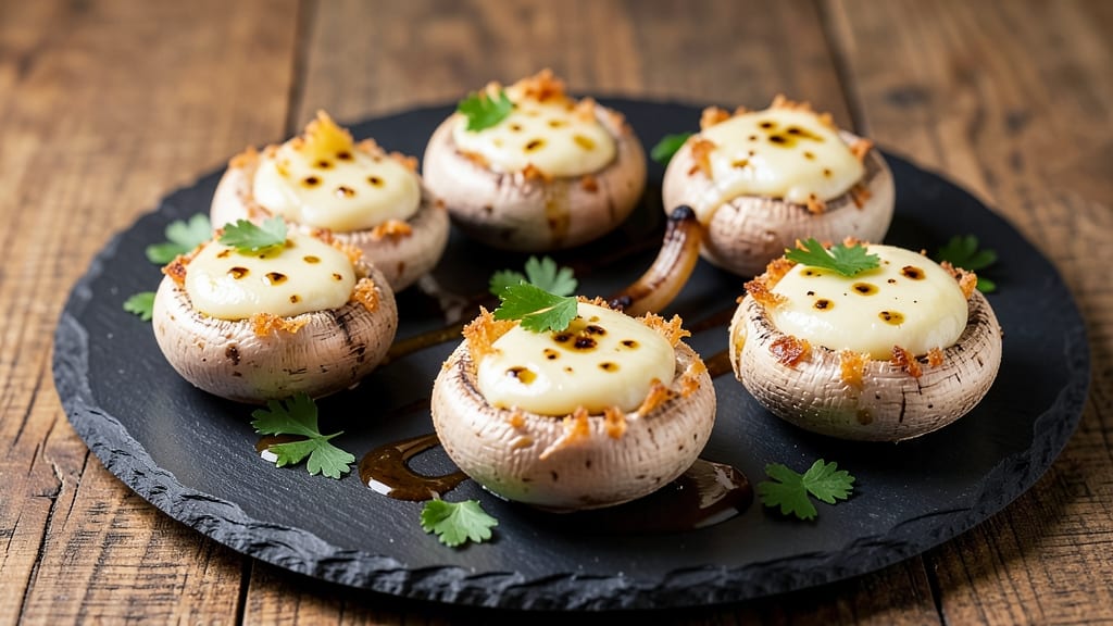 Alouette Cheese Stuffed Mushrooms Recipe: Crispy-Crusted French Bistro Bites