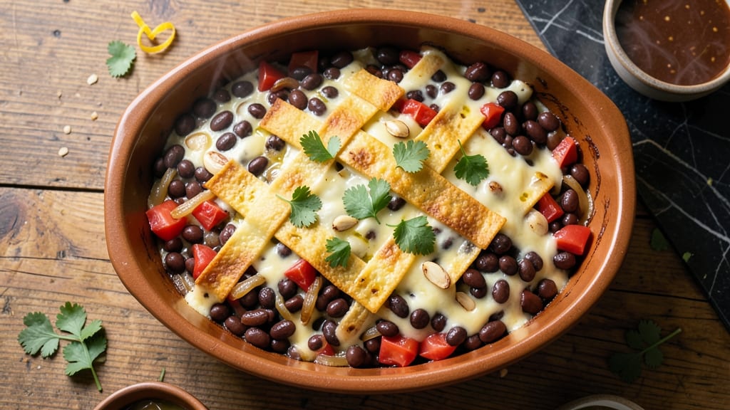 Bean and Cheese Casserole Recipe: Crispy Tortilla Top With Melty Pull-Apart Layers