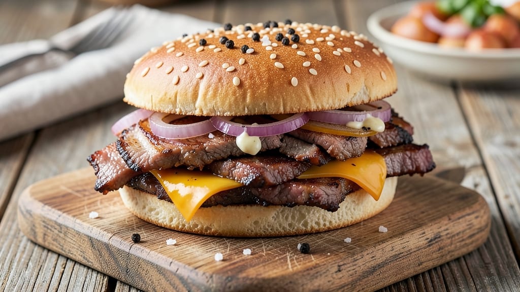 Arby's Roast Beef and Cheddar Cheese Sandwich Recipe: Crispy-Grilled Beef with Melted Cheese Rivers