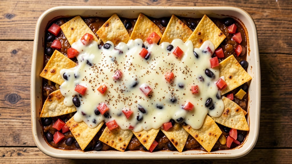 Bean and Cheese Enchilada Casserole Recipe: One-Pan Tex-Mex Crunch and Melt