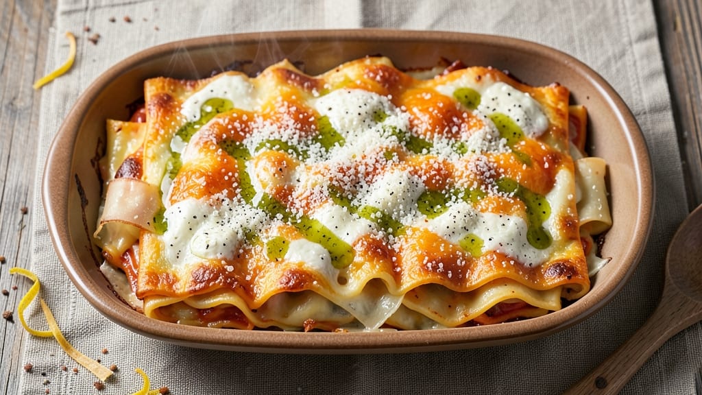 Barilla Three Cheese Manicotti Recipe: Baked Pasta Layers With Golden Crispy Top